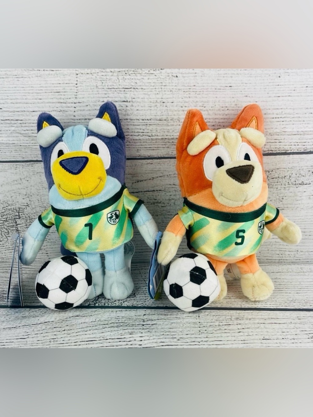 Bluey Bingo 2026 FIFA World Cup Football Plush Toy Official Licensed Set NEW